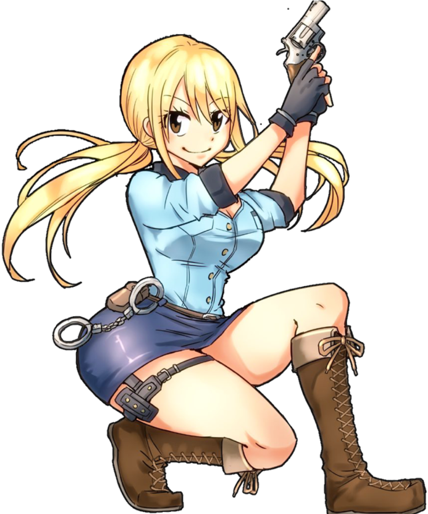 Lucy Heartfilia Anime Character Pose PNG image