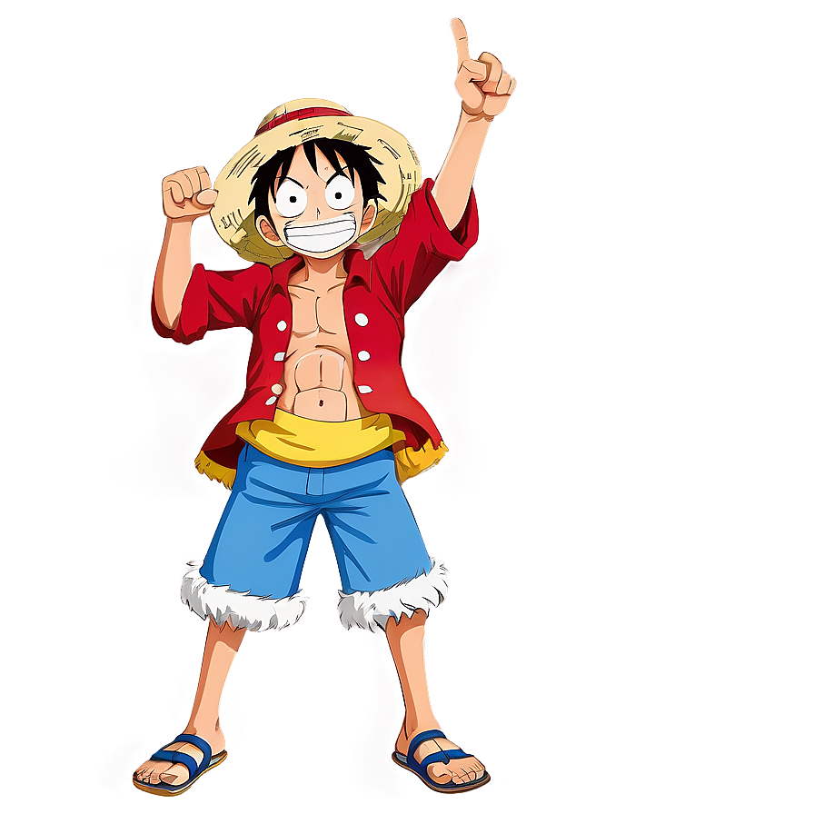 Luffy's Victory Pose Png Xmr PNG image
