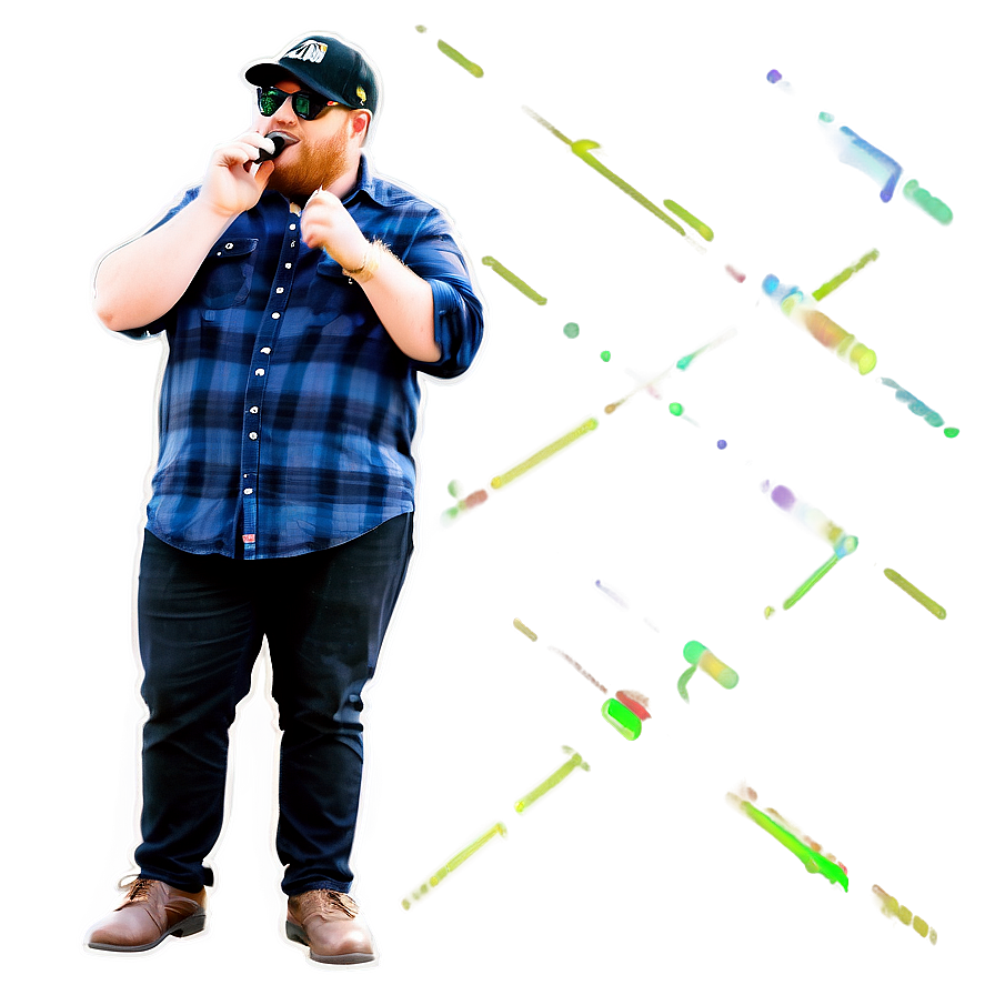 Luke Combs Candid Shot Png Vhq PNG image