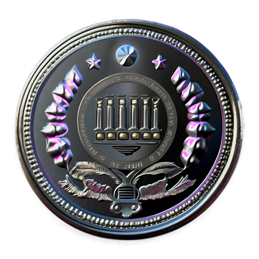 Luminescent Silver Coin Png 06272024 PNG image