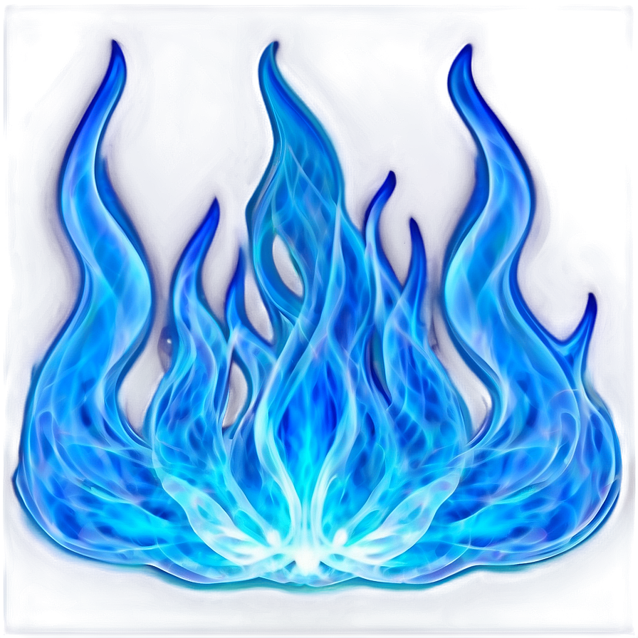 Luminous Blue Flames Png 25 PNG image