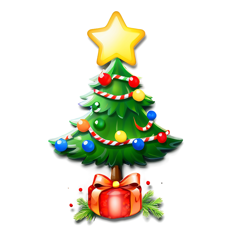 Luminous Cute Christmas Tree Decoration Png Ghw92 PNG image