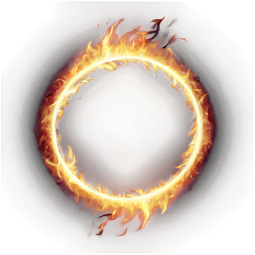 Luminous Fire Circle Png 06272024 PNG image