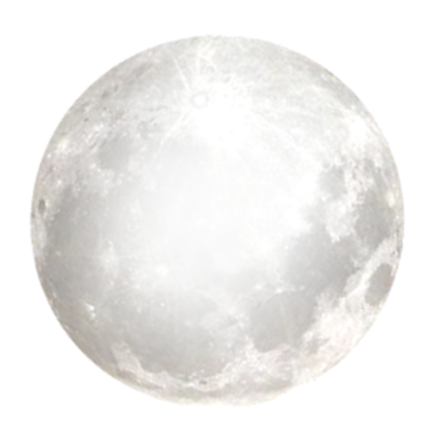 Luminous Full Moon Night Sky PNG image