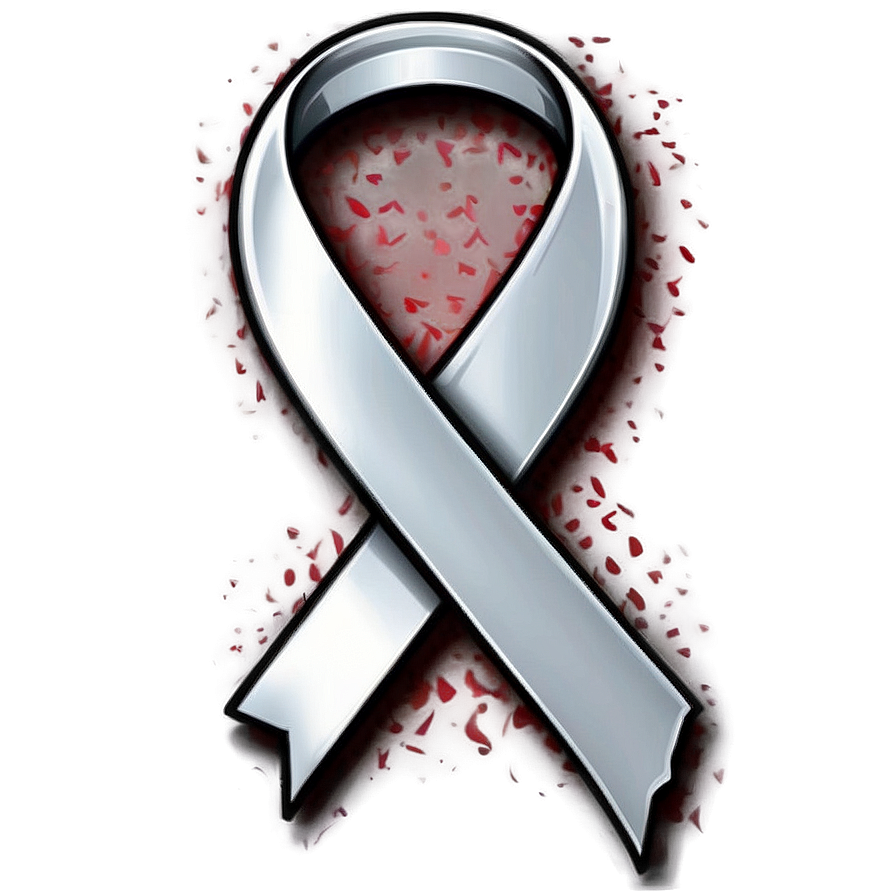Lung Cancer Ribbon And Heart Png 97 PNG image