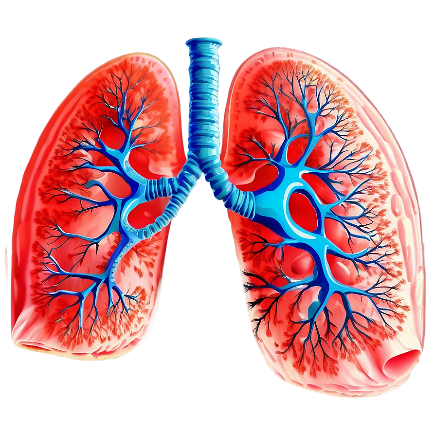 Lung Structure Illustration Png 06112024 PNG image