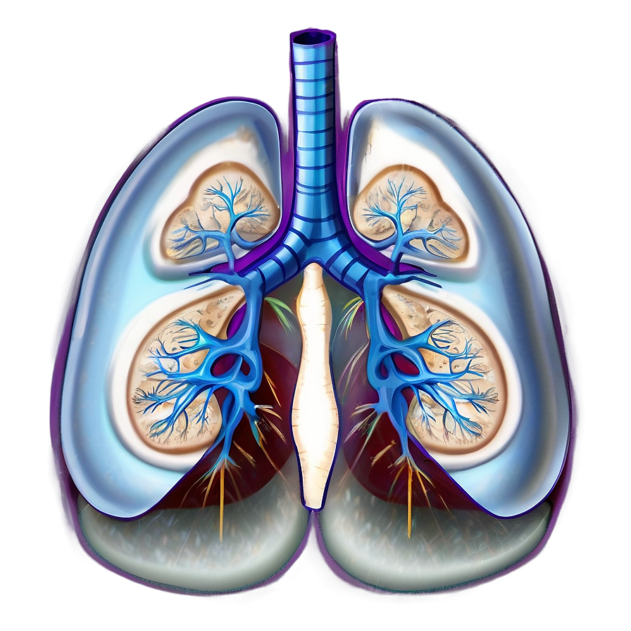 Lung Structure Illustration Png 16 PNG image