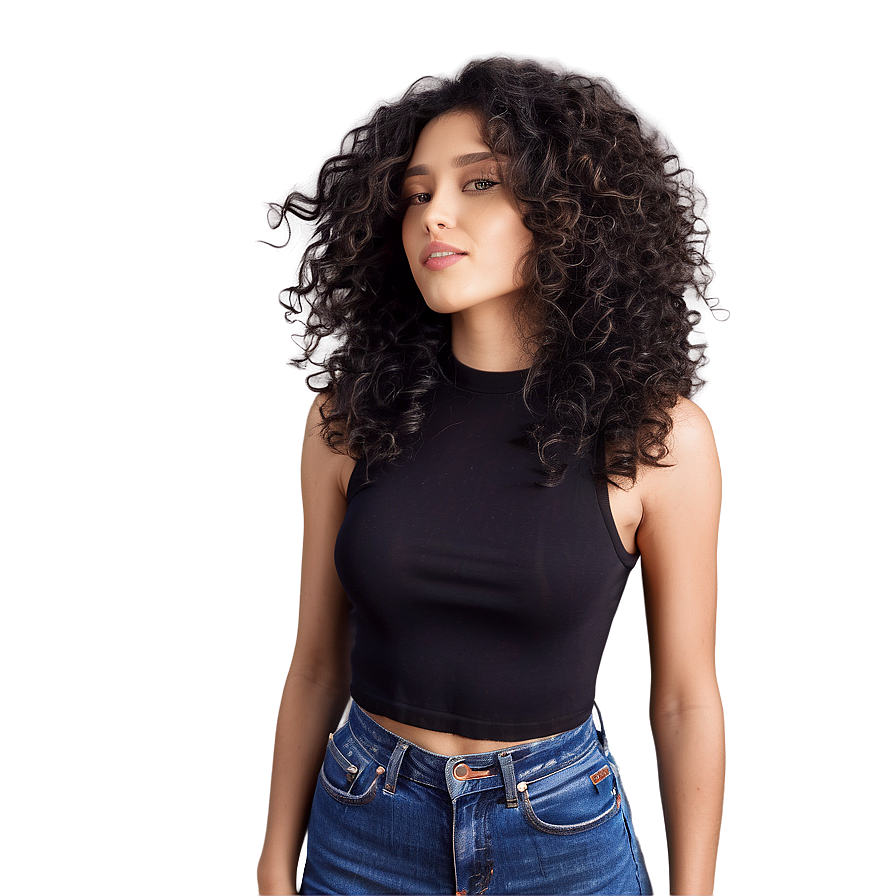 Luscious Curly Hair Volume Png Ner PNG image