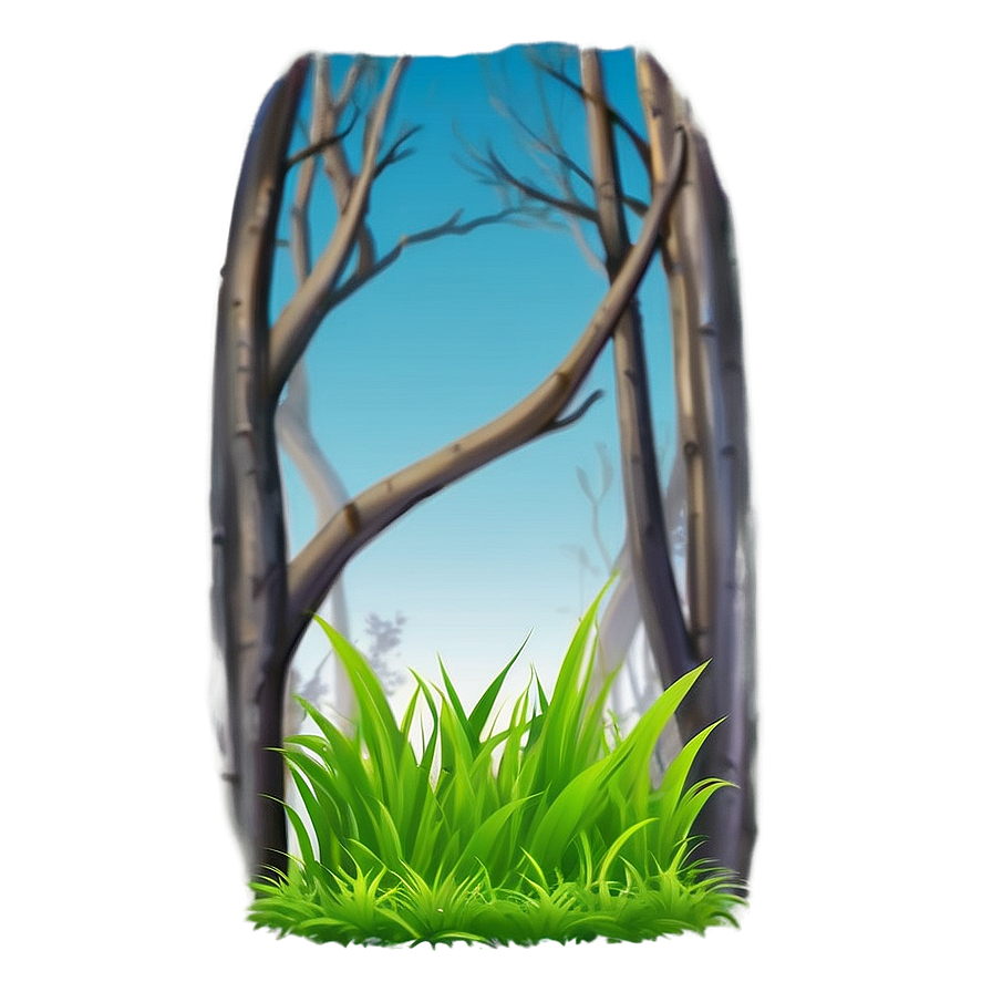 Lush Cartoon Grass Png 06122024 PNG image