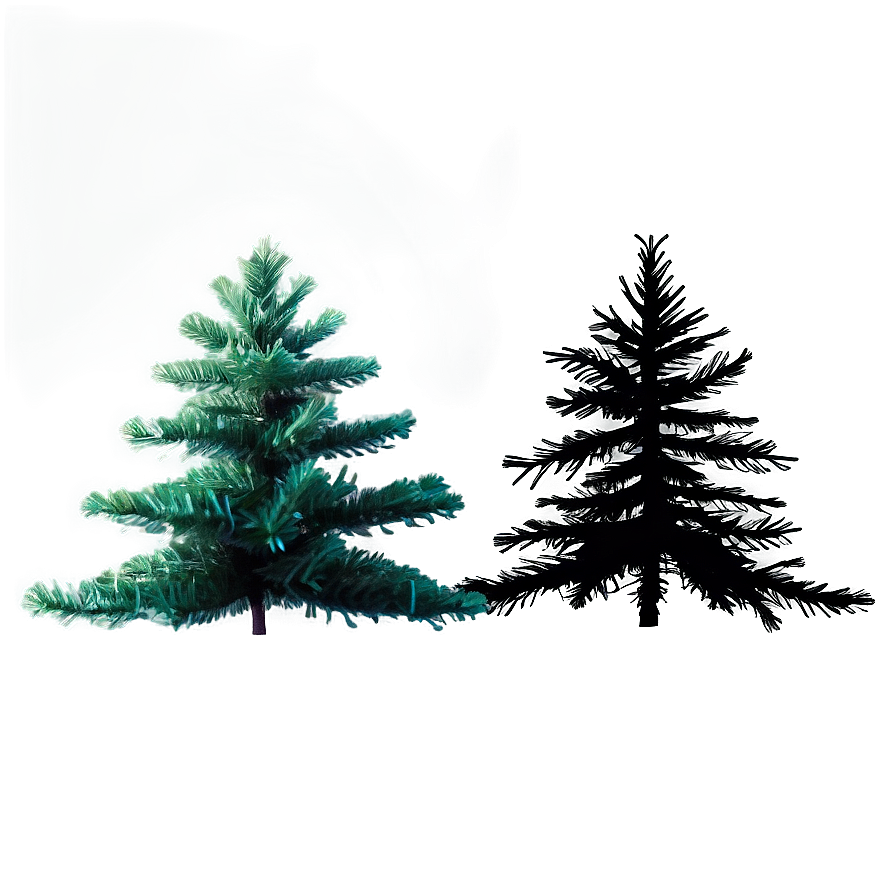 Lush Christmas Tree Silhouette Png Uqu33 PNG image