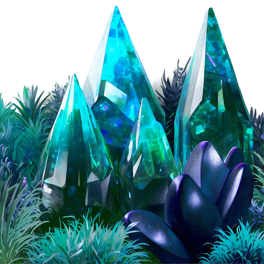 Lush Crystal Forest Png 16 PNG image