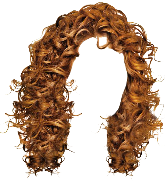 Lush Curly Hair Texture PNG image