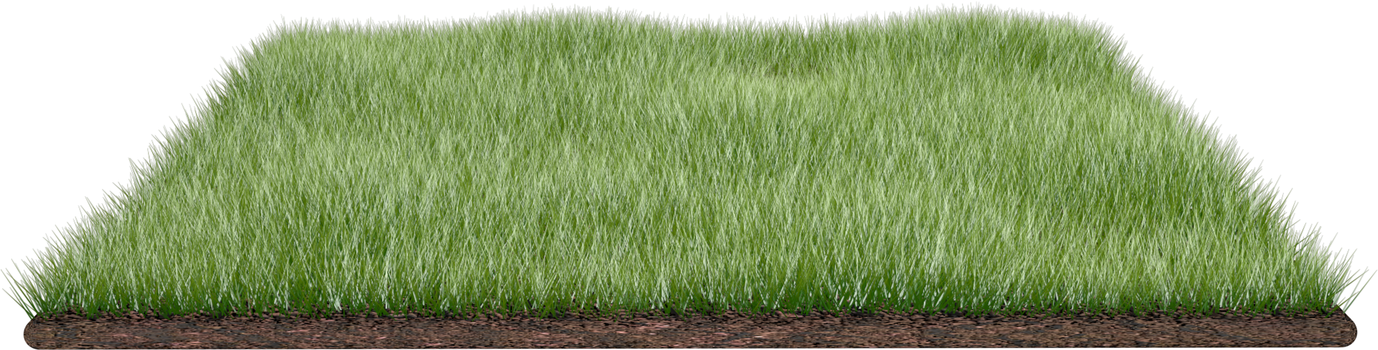 Lush Green Lawn Section PNG image