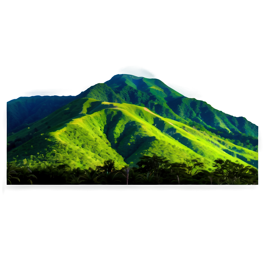 Lush Green Mountains Png 05032024 PNG image