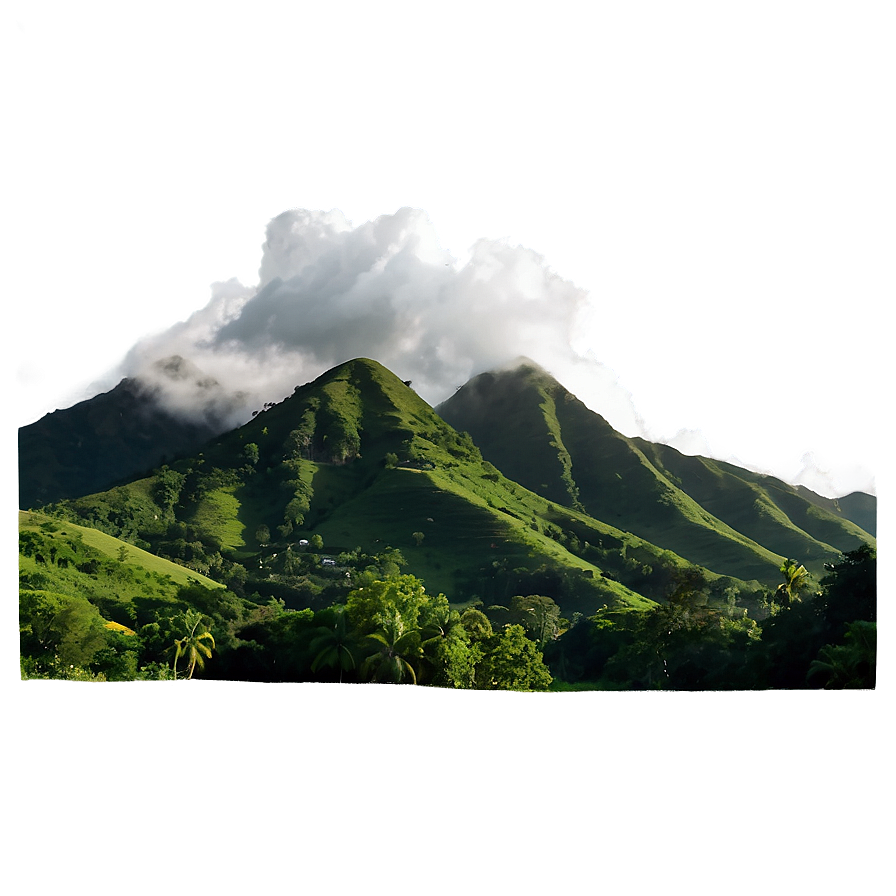 Lush Green Mountains Png Eqt PNG image