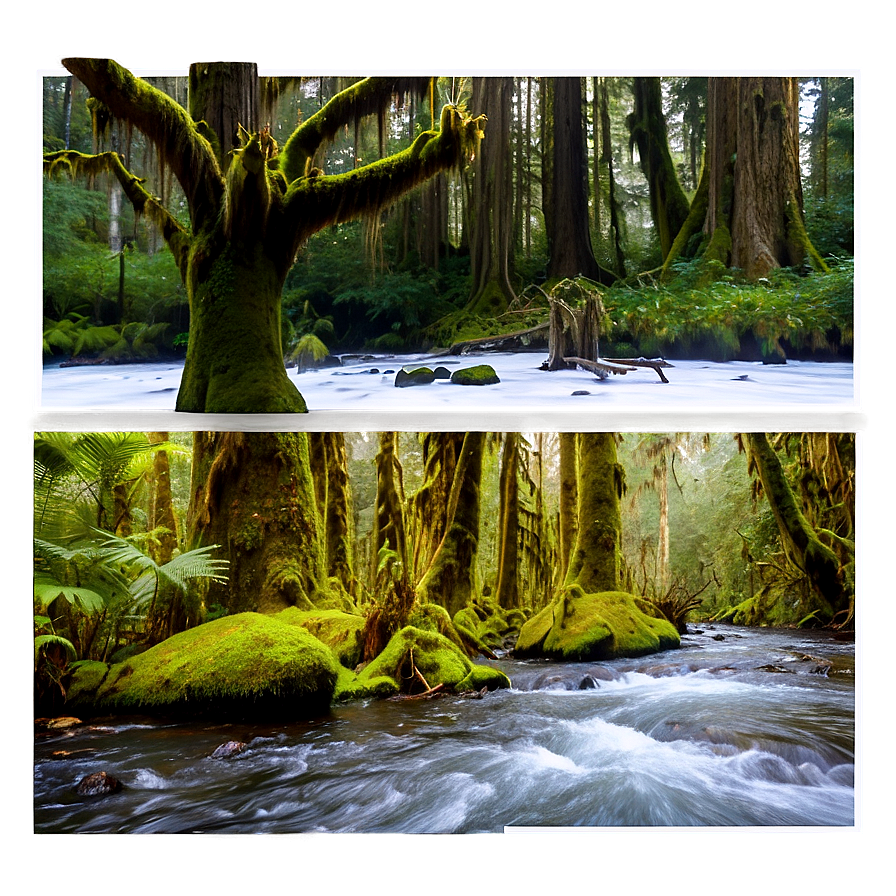 Lush Hoh Rainforest Png 44 PNG image