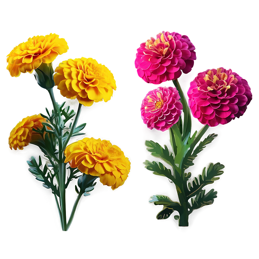 Lush Marigolds Arrangement Png 15 PNG image