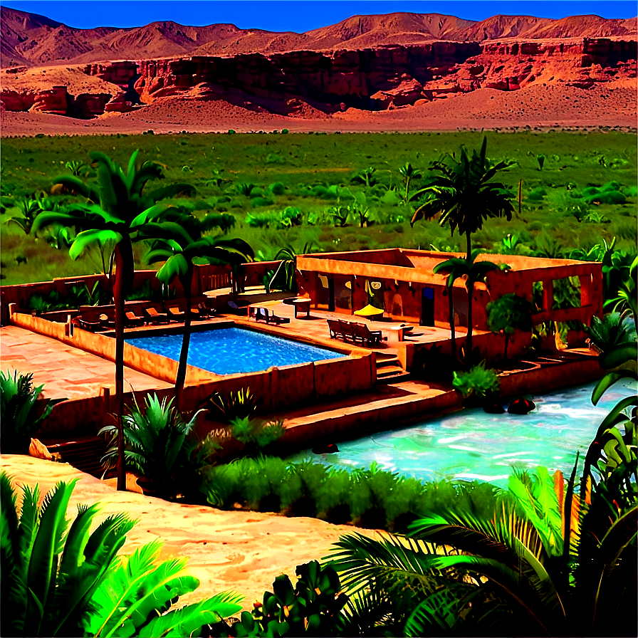 Lush Mesa Oasis Png Fcn PNG image