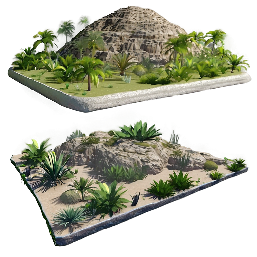 Lush Mesa Oasis Png Xpv PNG image