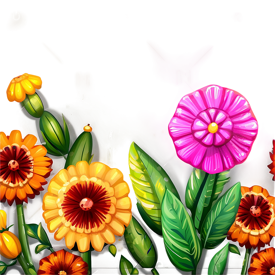 Lush Mexican Flowers Png 06202024 PNG image