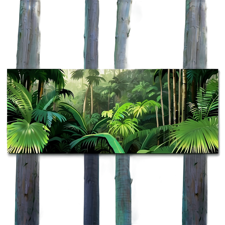 Lush Palmera Forest Png Wmj PNG image