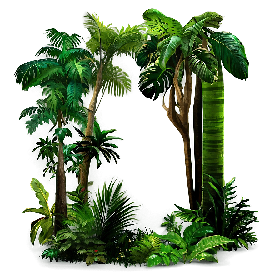 Lush Rainforest Canopy Png Nss PNG image