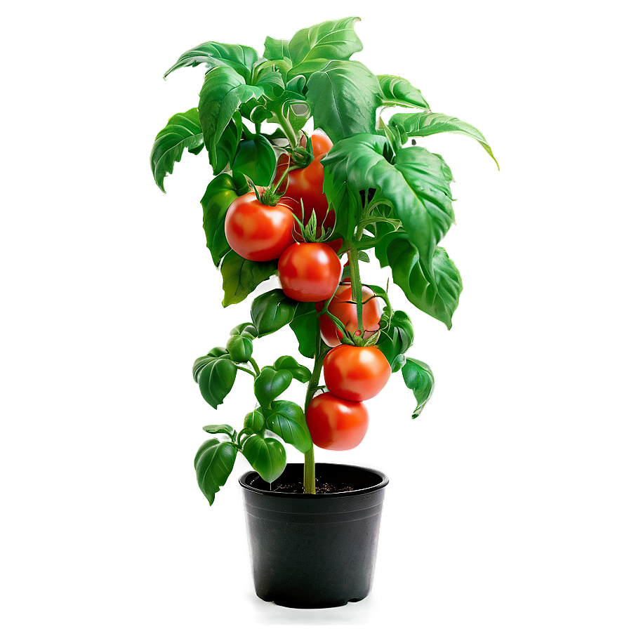 Lush Tomato Plant Png Epa PNG image