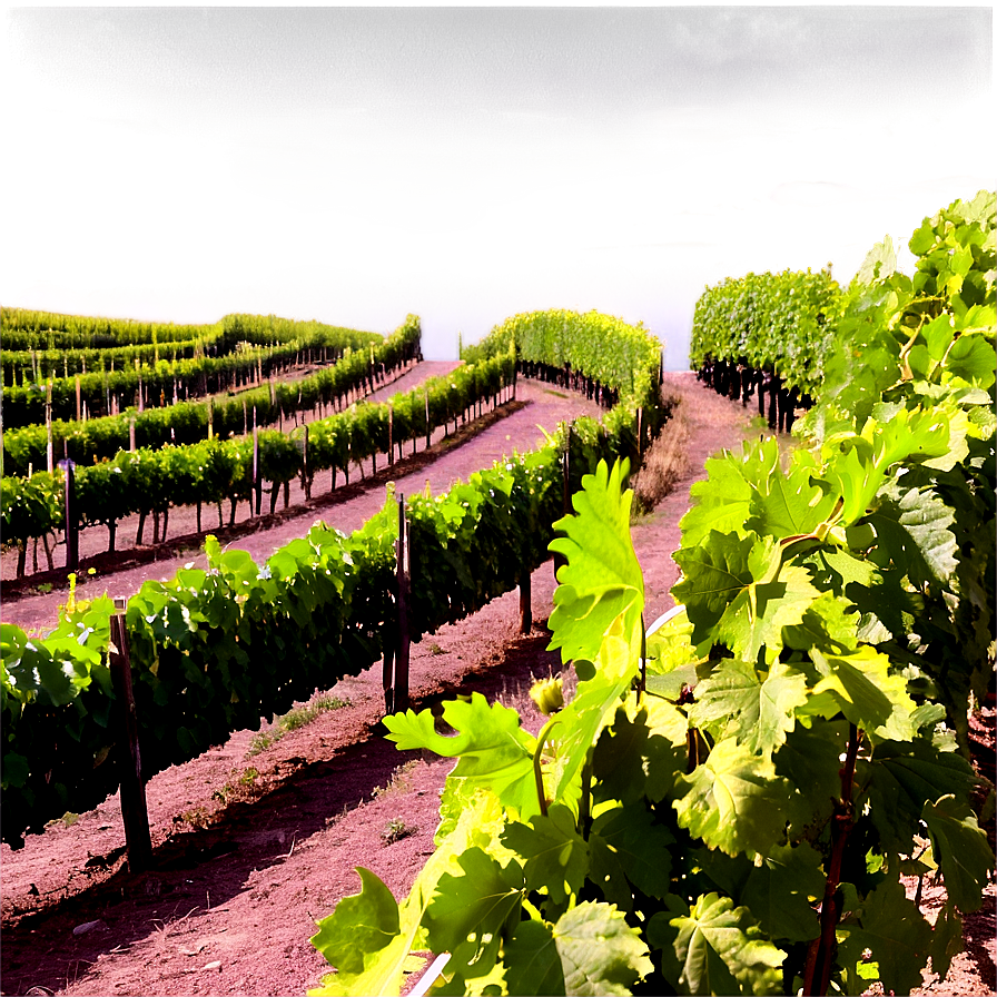 Lush Vineyard Pathway Png Hrt PNG image