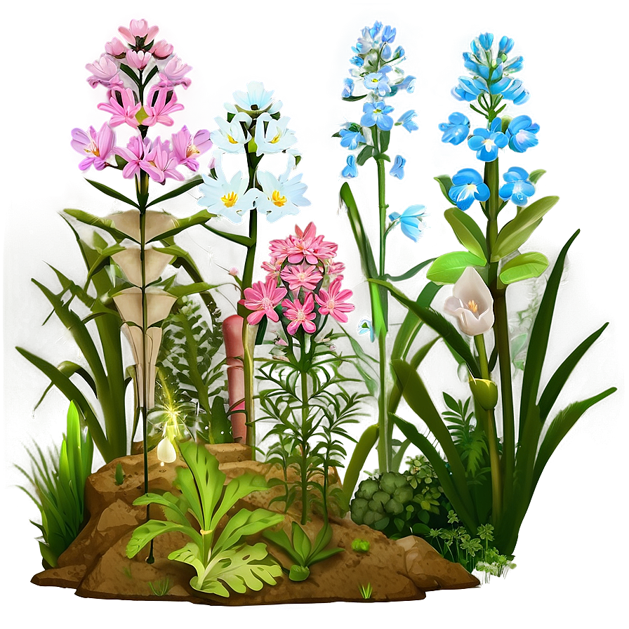 Lush Wildflower Habitat Png Dpr PNG image