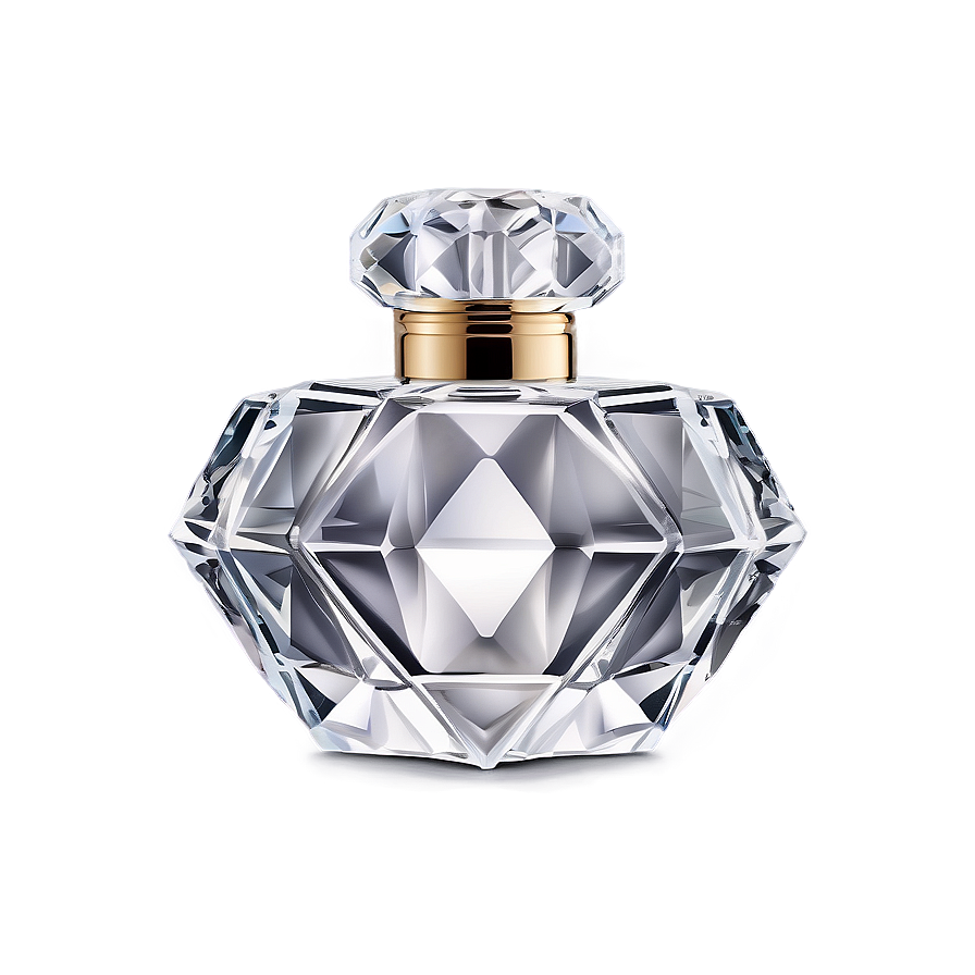 Luxe Diamond Cut Perfume Bottle Png 27 PNG image