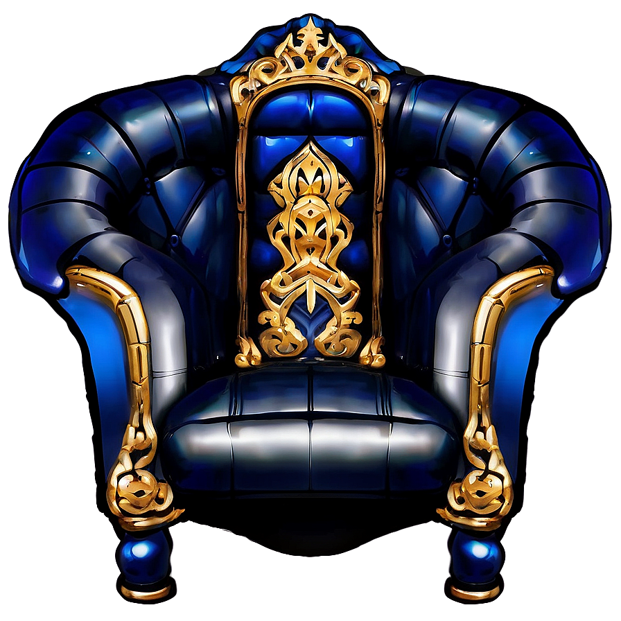 Luxe King's Throne Room Chair Png Lmg PNG image