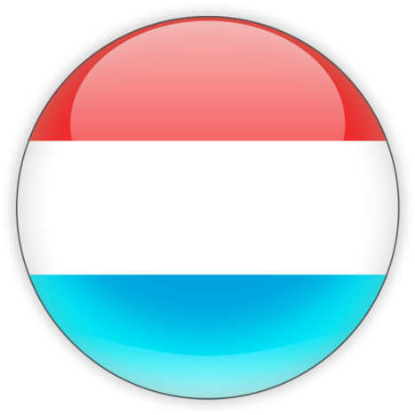 Luxembourg Flag Button PNG image