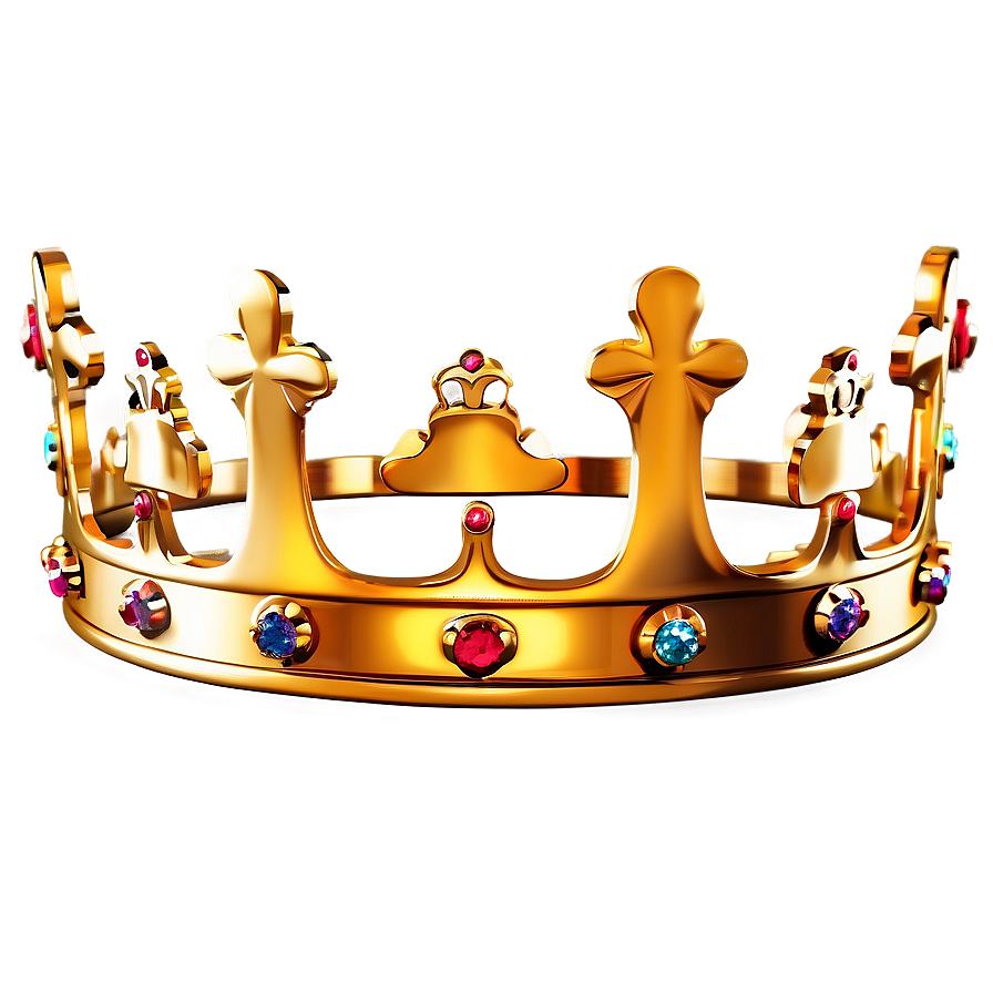 Luxurious Golden Crown Png Auh PNG image