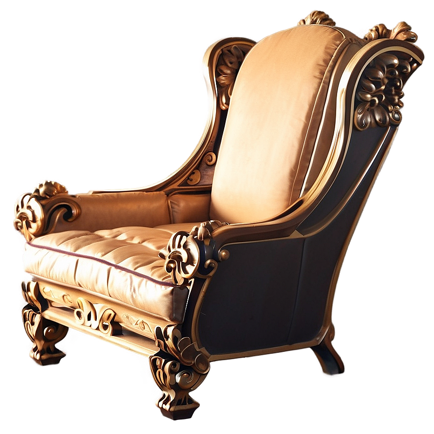 Luxurious King's Lounge Chair Png Yjf PNG image