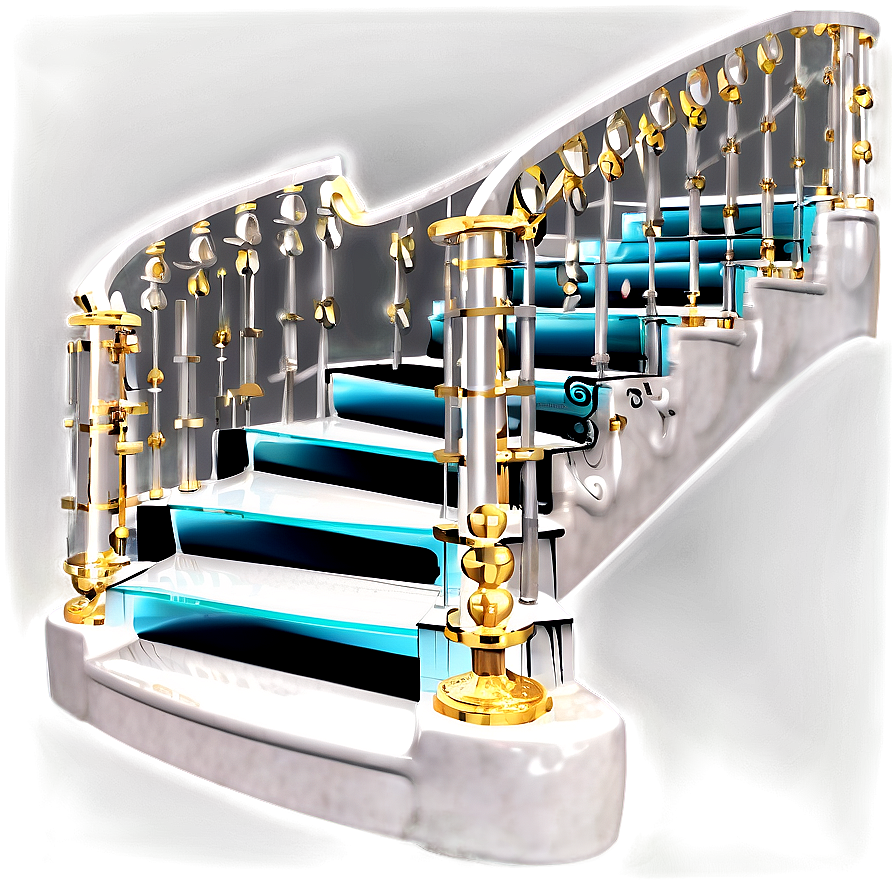 Luxurious Staircase Png 06122024 PNG image