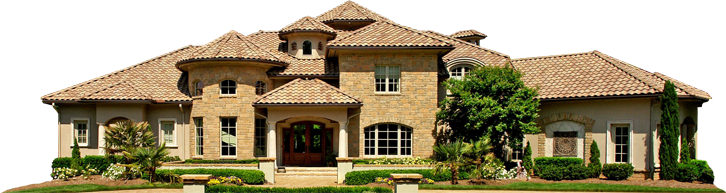 Luxurious Stone Mansion Exterior PNG image