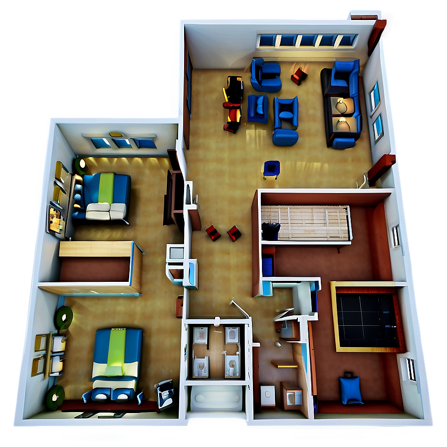 Luxury Apartment Layout Png 05242024 PNG image