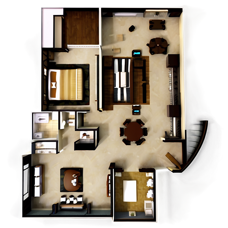 Luxury Apartment Layout Png 90 PNG image