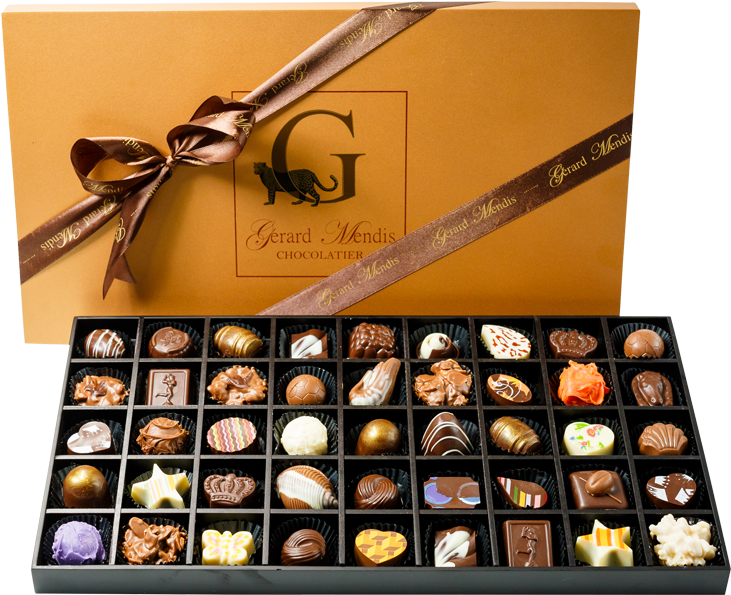 Luxury Assorted Chocolates Box PNG image