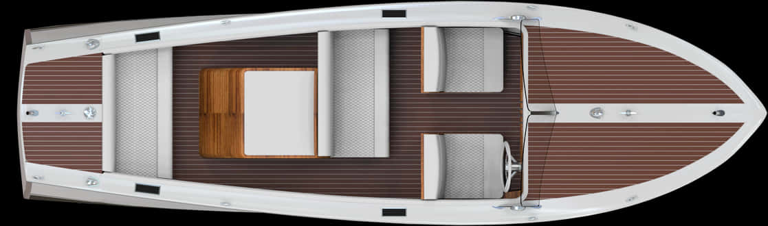 Luxury Boat Top View PNG image