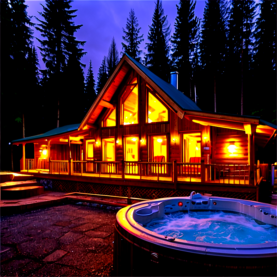 Luxury Cabin With Hot Tub Png Mwx39 PNG image