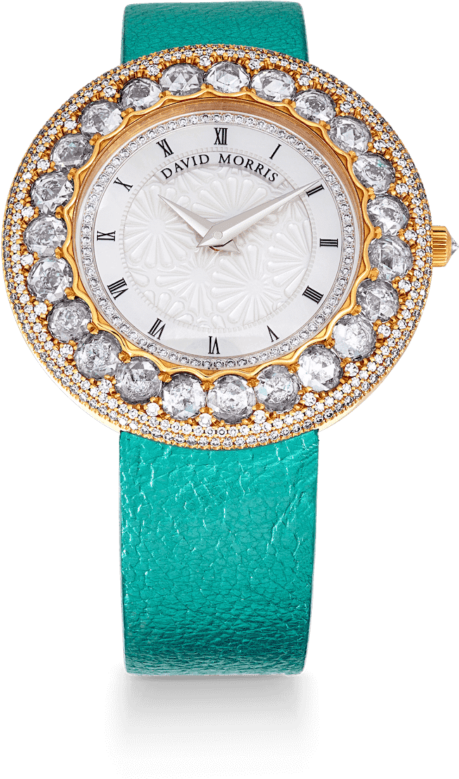 Luxury Diamond Watch David Morris PNG image