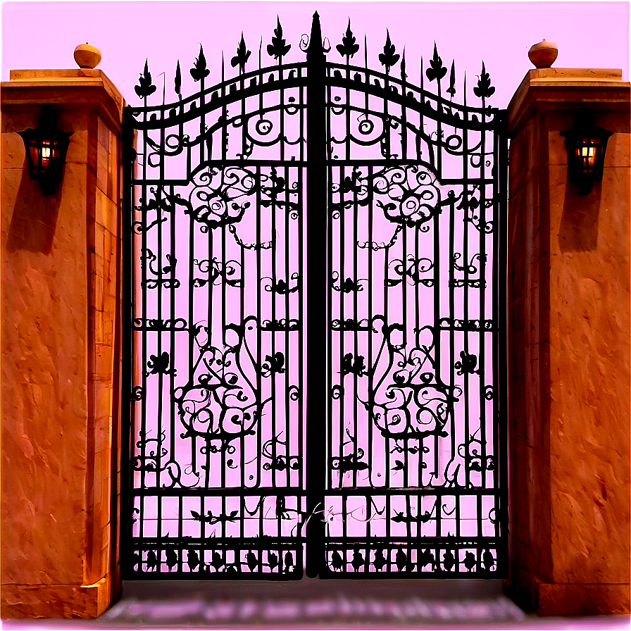 Luxury Estate Gate Png 05242024 PNG image
