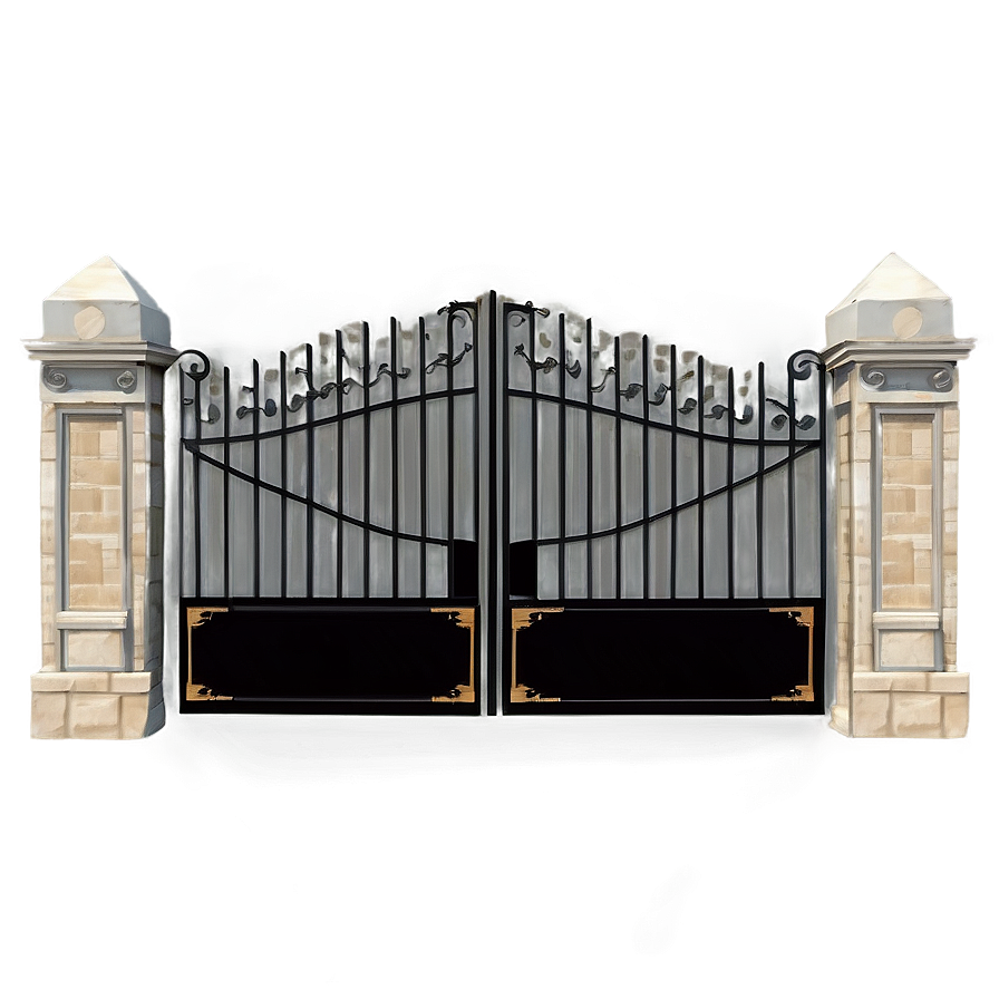 Luxury Estate Gate Png Pax PNG image