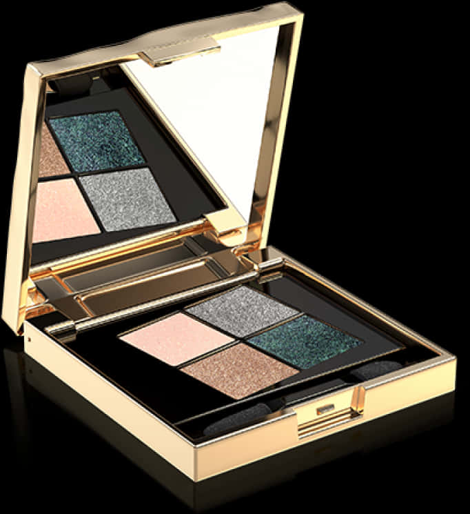 Luxury Eyeshadow Quad Palette PNG image