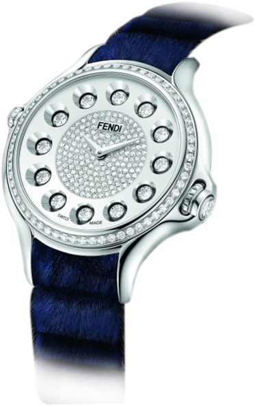 Luxury Fendi Diamond Watch PNG image