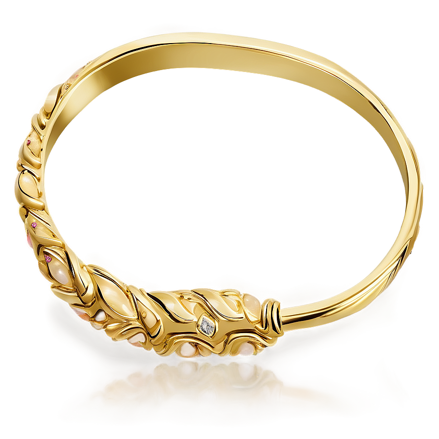 Luxury Gold Bracelet Design Png Sno66 PNG image