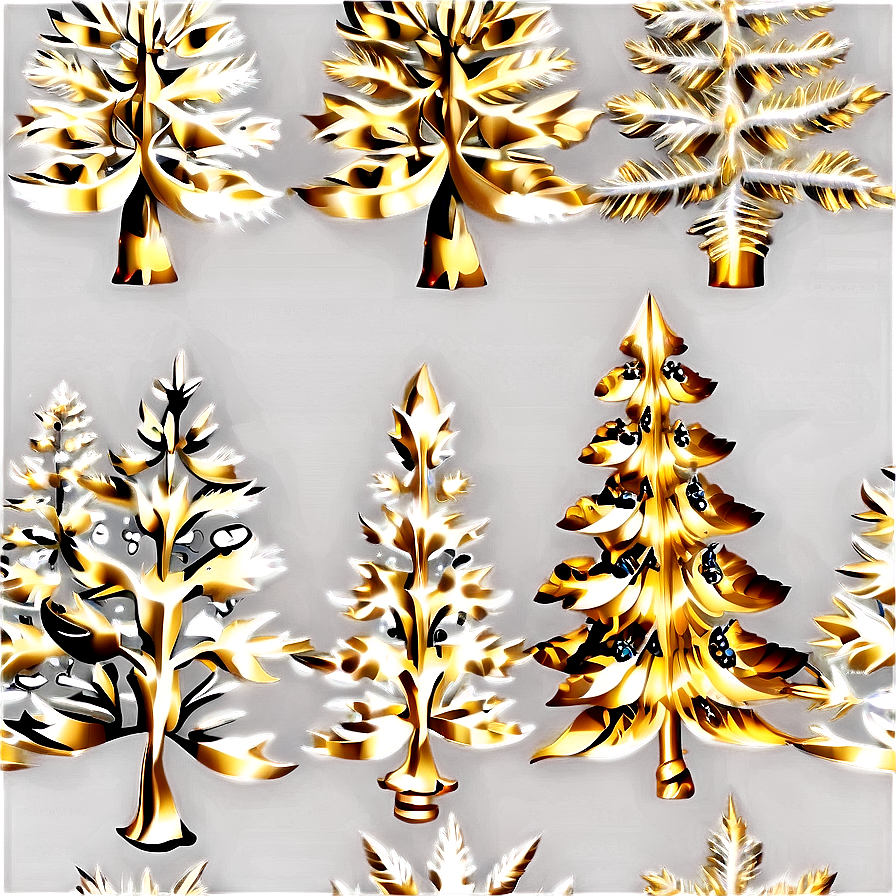 Luxury Gold Christmas Tree Design Png Fcy82 PNG image