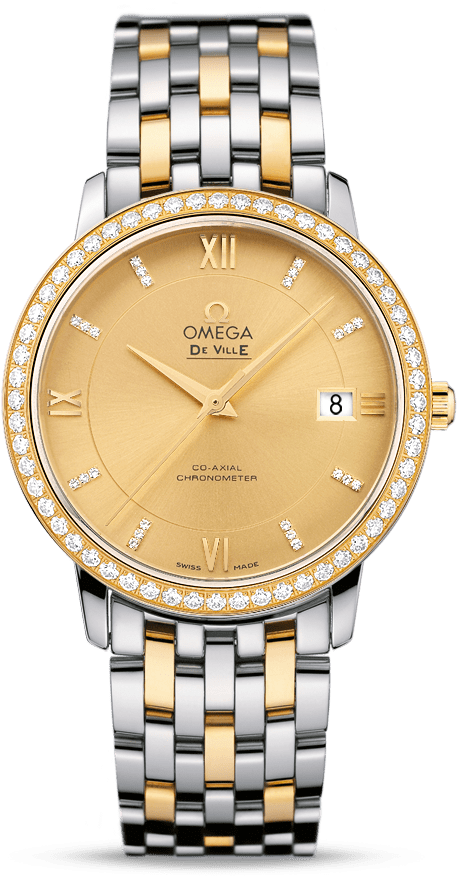 Luxury Gold Diamond Watch PNG image