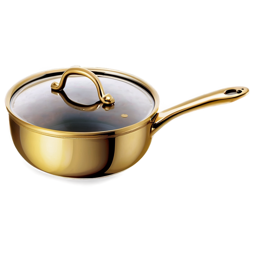 Luxury Gold-plated Cooking Pot Png Ksb PNG image